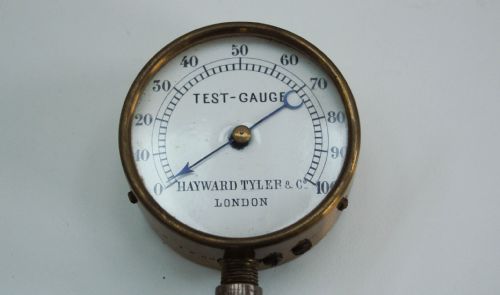 fig 1. Late Victorian Cased Champagne or Soda Water Test Gauge by Hayward Tyler & Co London