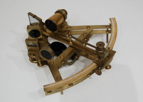 fig 1. George III Cased Double Framed Sextant by Robert Brettell Bate of Poultry, London