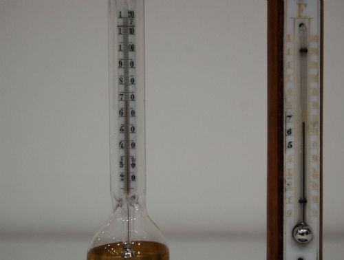 fig 3. Late Victorian Daniell's Hygrometer on Boxwood Stand
