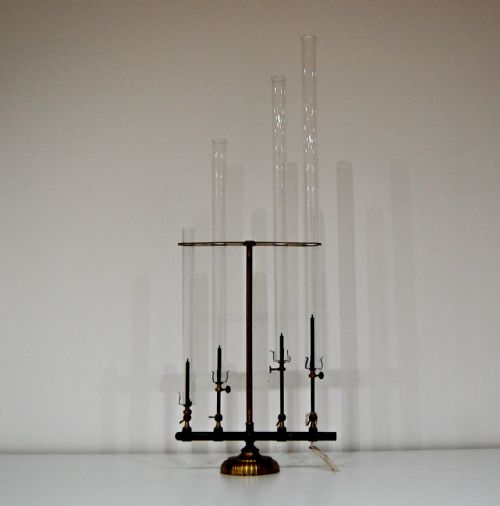 Late Victorian Chemical Harmonica or Singing Flame Demonstration Apparatus