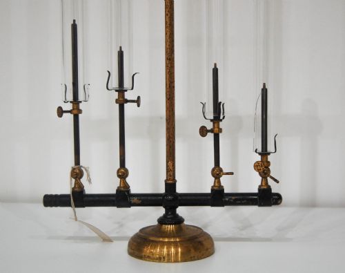 fig 1. Late Victorian Chemical Harmonica or Singing Flame Demonstration Apparatus