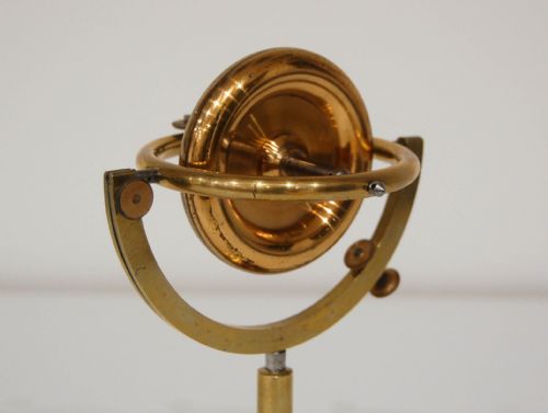 fig 2. Early Victorian Demonstration Gyroscope on Stand by Negretti & Zambra London.