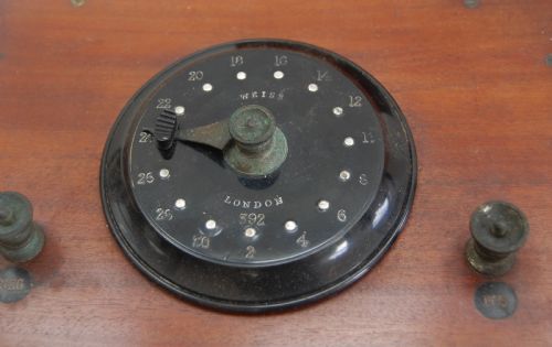 fig 4. Mid Victorian Wet Cell Electrotherapy Machine by John Weiss & Son London