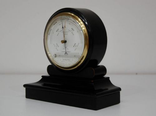 fig 3. Mid Victorian Drumhead Aneroid Barometer by M Aronsberg & Co Liverpool