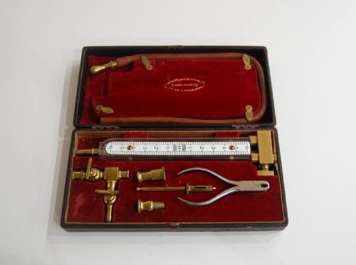 Edwardian Cased Inspector's Gas Meter Pressure Gauge by Parkinson and W&b Cowan Ltd
