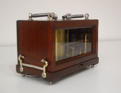 fig 3. Rare Cased Aviation Bourdon Tube Barograph by Richard Freres of Paris