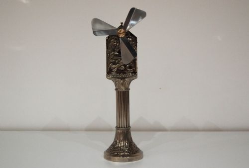 French Edwardian Clockwork Zephyr Fan by the Zephyr Fan Company Paris