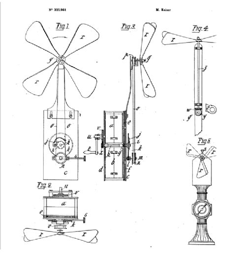 fig 7. French Edwardian Clockwork Zephyr Fan by The Zephyr Fan Company Paris