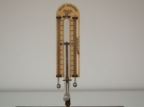fig 4. Early Victorian Cased Masons Hygrometer by Pizzi & Co, London