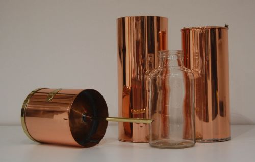 fig 3. Edwardian Snowdon Pattern Copper Rain Gauge by Negretti & Zambra