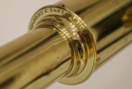 fig 1. George III Period Library Telescope on Stand by Gilbert & Sons London