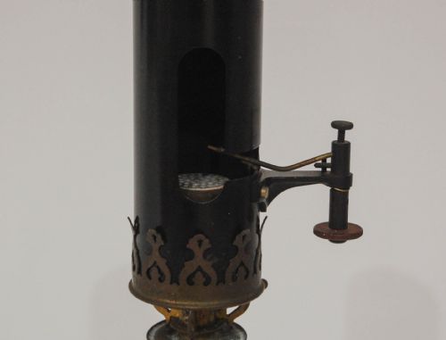 fig 1. Late Victorian Gas Mantle Galvanometer Lamp by Auerlicht Germany