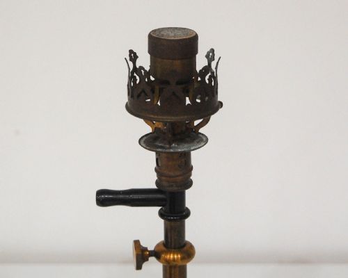 fig 3. Late Victorian Gas Mantle Galvanometer Lamp by Auerlicht Germany