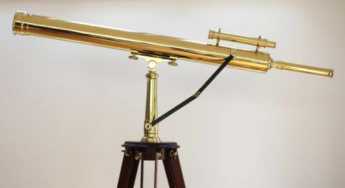 fig 1. Late Victorian Astronomical Refracting Telescope on Stand by William Wray London
