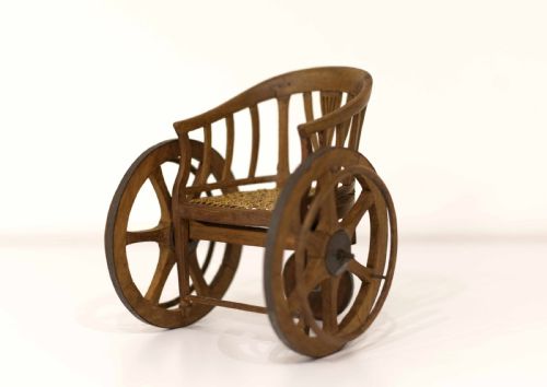 Cased Mid Victorian Miniature Saleman's Sample Wheelchair