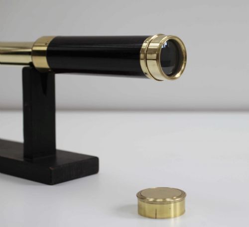fig 4. Early Victorian Three Draw Hand Held Rosewood Telescope by Adie & Son Edinburgh