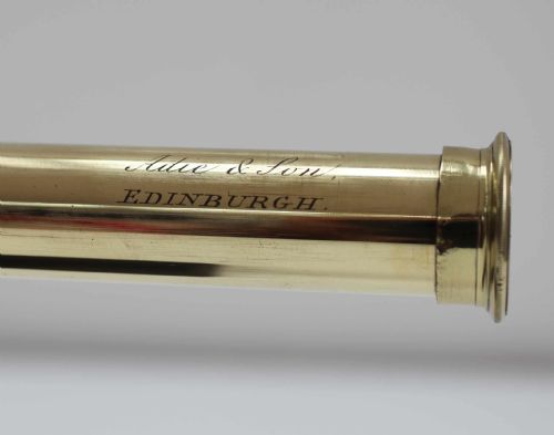 fig 5. Early Victorian Three Draw Hand Held Rosewood Telescope by Adie & Son Edinburgh