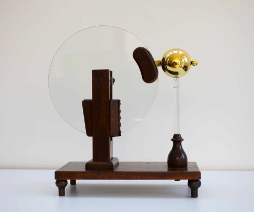 fig 1. Early Victorian Winters Type Friction Electrostatic Machine