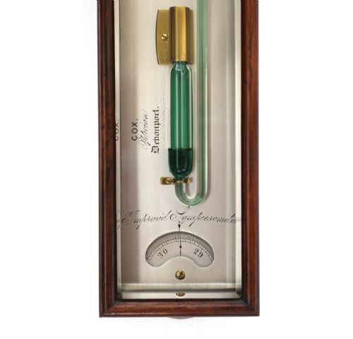 fig 5. Early Victorian Sympiesometer by Cox of Devenport
