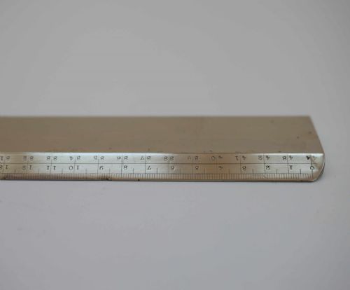 fig 3. Mid Victorian Engineers Steel Rule by Charles Baker 244 High Holborn London