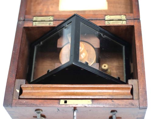 fig 5. Victorian Cased Mercury Trough Type Artifical Horizon by John Crichton of London