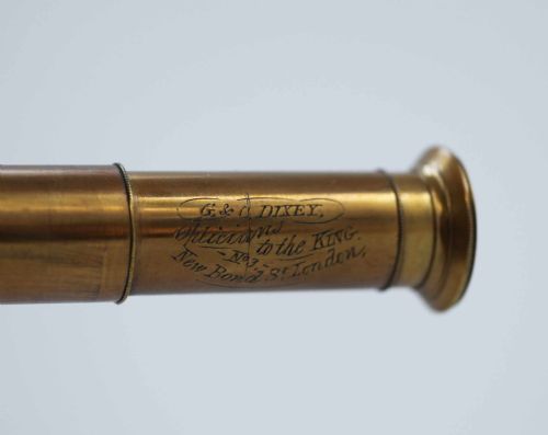 fig 3. Miniature George IV Library Telescope on Stand by G&C Dixey, Bond Street, London