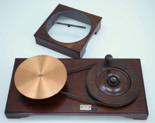 fig 2. Late Victorian Arago's Disc Physics Demonstration Apparatus by Harvey & Peak London