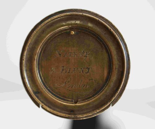 fig 1. Eighteenth Century Single Draw Decagonal Telescope by Nairne & Blunt London