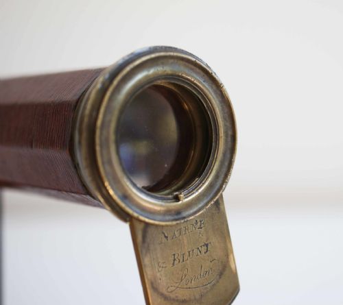 fig 2. Eighteenth Century Single Draw Decagonal Telescope by Nairne & Blunt London