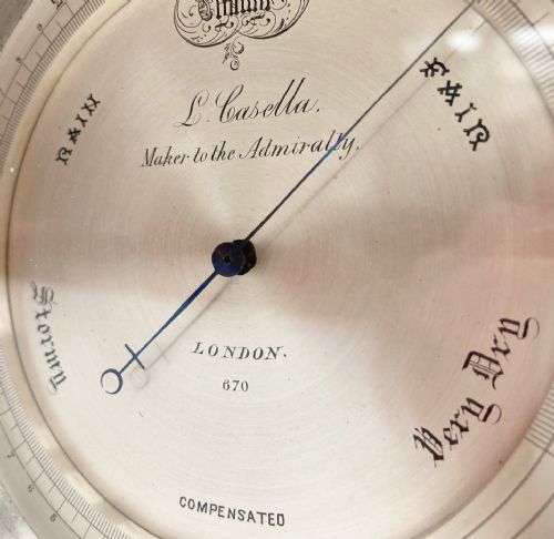 fig 3. Mid Victorian Aneroid Barometer by Louis Casella of London