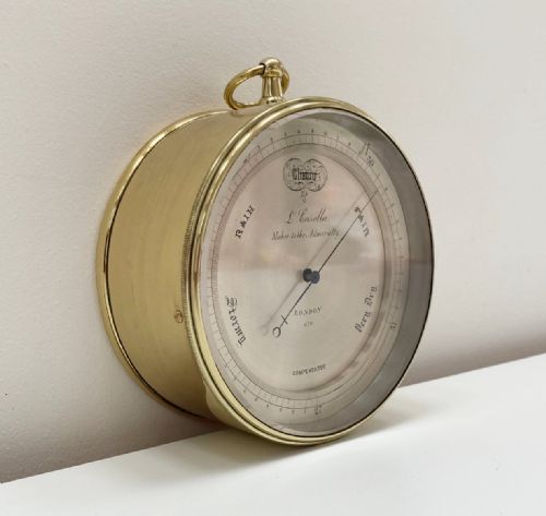 fig 4. Mid Victorian Aneroid Barometer by Louis Casella of London