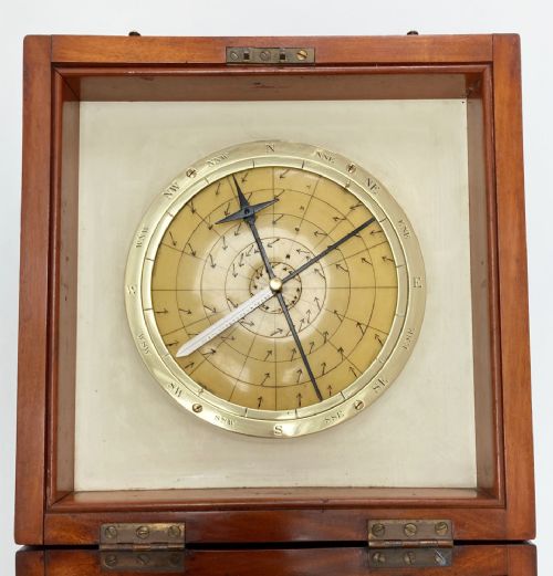 EARLY TWENTIETH CENTURY CASED BAROCYCLONOMETER OR TYPHOON BAROMETER - ADDITIONAL PHOTO 4