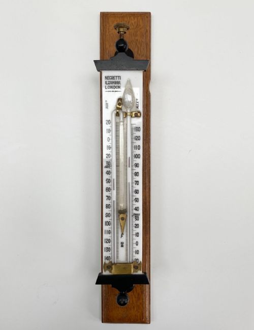Edwardian Self Registering Max Min Window Thermometer by Negretti & Zambra