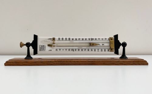 fig 1. Edwardian Self Registering Max Min Window Thermometer by Negretti & Zambra