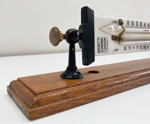 fig 3. Edwardian Self Registering Max Min Window Thermometer by Negretti & Zambra