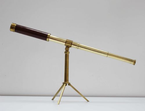 fig 1. George IV Cased Pancratic Eyetube Telescope on Stand by Dollond of London
