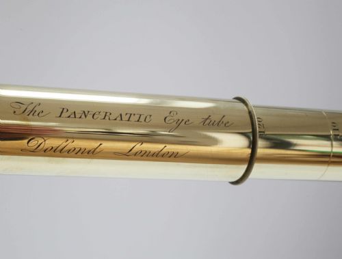 fig 5. George IV Cased Pancratic Eyetube Telescope on Stand by Dollond of London