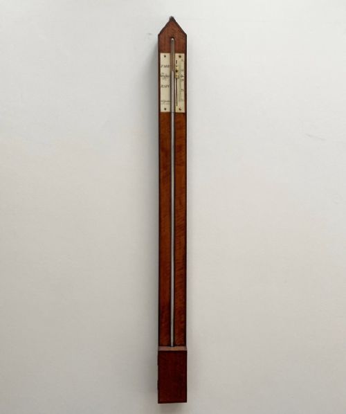 Early Nineteenth Century Scottish Satinwood Stick Barometer by J&j Gardner of Glasgow
