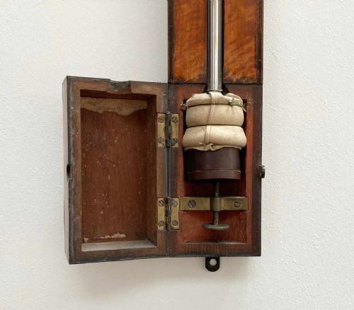 fig 5. Early Nineteenth Century Scottish Satinwood Stick Barometer by J&J Gardner of Glasgow