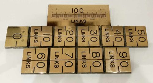 SET OF GOVERNMENTAL STANDARD LINK FLOOR PLAQUES BY DE GRAVE CO 1914 - ADDITIONAL PHOTO 1