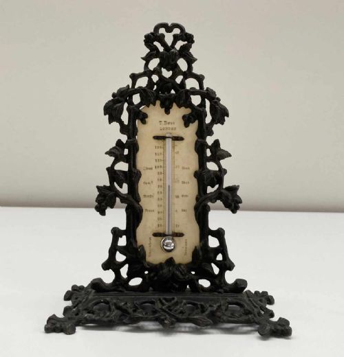 Early Victorian Desk Thermometer by Thomas Buss of Hatton Garden, London
