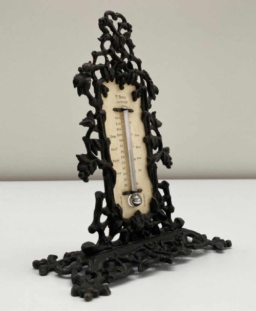 fig 1. Early Victorian Desk Thermometer by Thomas Buss of Hatton Garden, London