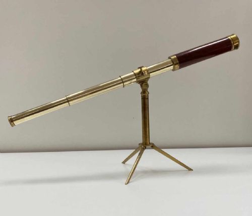 George III Mahogany Cased Telescope on Stand by Matthew Berge London