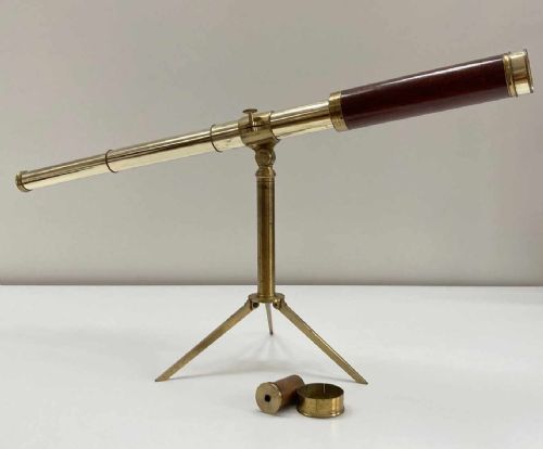 fig 3. George III Mahogany Cased Telescope on Stand by Matthew Berge London