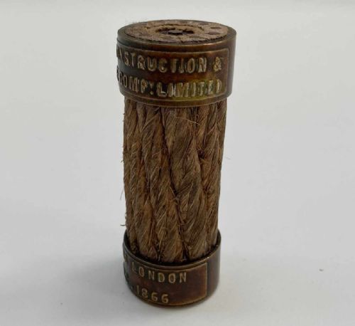 fig 2. 1866 Commemorative Trans Atlantic Cable Sample - SS Great Eastern
