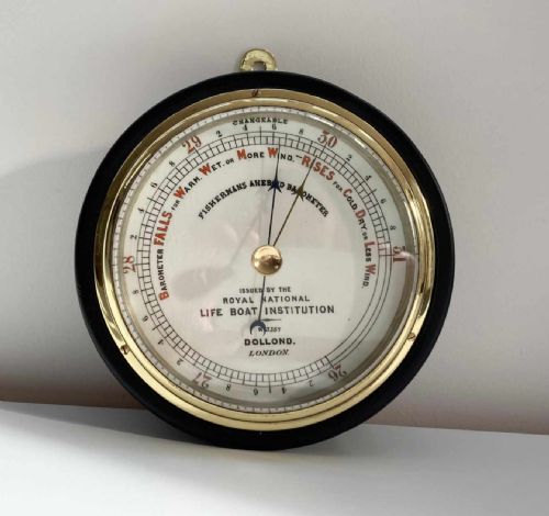 Victorian Rnli Fishermans Aneroid Barometer by Dollond London