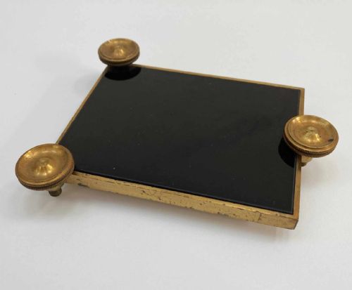 fig 1. Georgian Black Glass Artificial Horizon by Thomas Jones of London