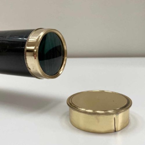 fig 4. George III Eight Draw Telescope with Black Lacquer Finish by Thomas Blunt London