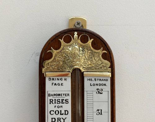 fig 4. Late Victorian Stick Barometer by Dring & Fage of London
