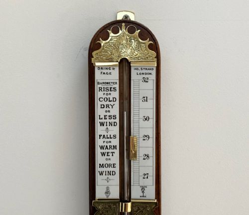 fig 1. Late Victorian Stick Barometer by Dring & Fage of London